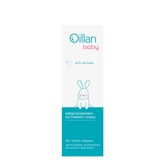 Oillan Baby Krem ochronny do twarzy i ciała, 75 ml
