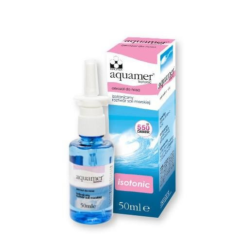 Aquamer Isotonic aerozol do nosa 50ml, 550 dawek