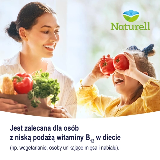 NATURELL Witamina B12 Forte, 60 tabletek do ssania