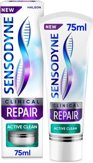 Sensodyne Clinic Repair Active Clean Pasta do zębów, 75 ml