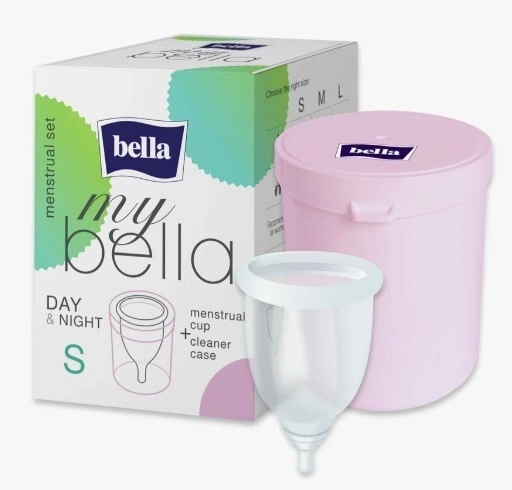 MyBella Kubeczek menstruacyjny Rozmiar S z pojemnikiem
