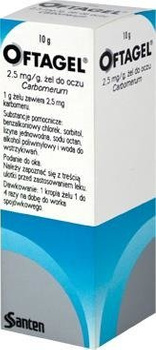 Oftagel żel do oczu 2,5 mg/g 10 g