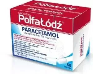 Paracetamol Polfa-Łódź 500mg x 20 tabletek