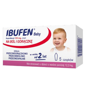 Ibufen Baby 125 mg x 5 czopków