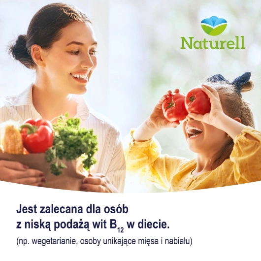 NATURELL Witamina B12, 60 tabletek do ssania