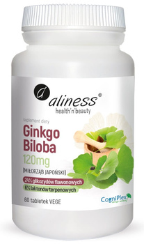 Aliness Ginkgo Biloba 120 mg, 60 tabletek