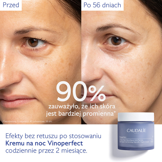 Caudalie Vinoperfect Glikolowy Krem na Noc na Przebarwienia refill, 50 ml
