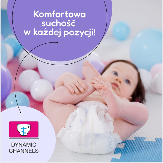 Bella Happy 4+ Maxi Plus Pieluszki z dynamicznymi kanałami 9–15 kg, 13 sztuk