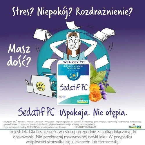 Boiron Sedatif PC, 60 tabletek 