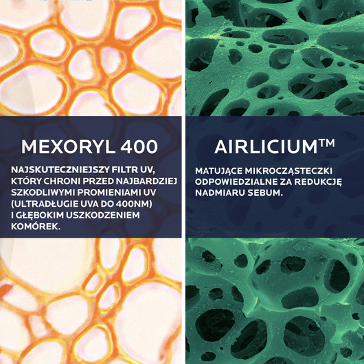 LA ROCHE-POSAY Anthelios Żel-krem do twarzy przeciw błyszczeniu SPF50+, 50ml 