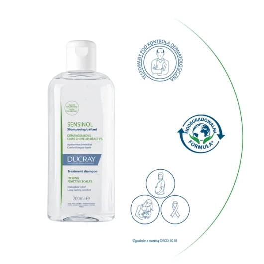 Ducray Sensinol Szampon kojący, 200 ml
