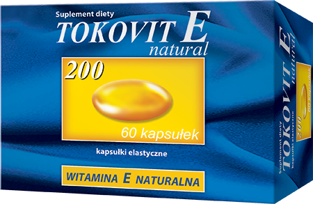 Tokovit E natural 200j.m., 60 kapsułek 