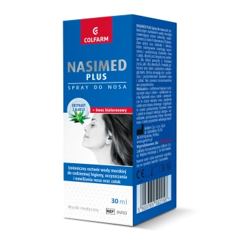 Nasimed Plus Spray do nosa z kwasem hialuronowym, 30 ml