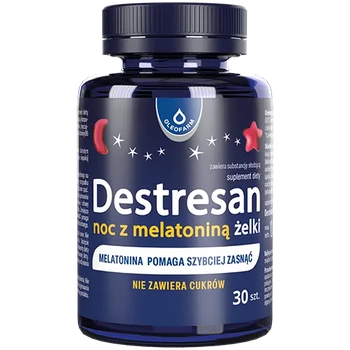 Destresan noc z melatoniną żelki, 30 sztuk