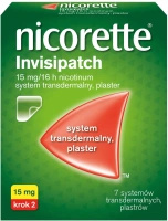 Nicorette Invisipatch 15mg/16h System transdermalny, 7 plastrów