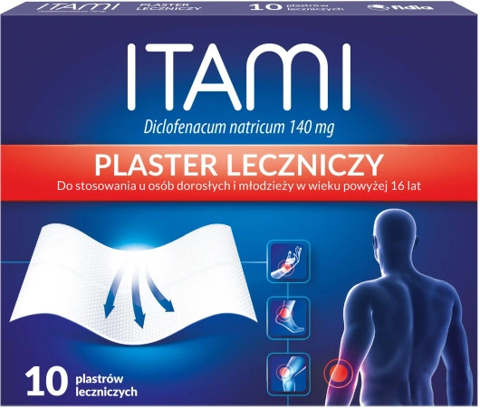ITAMI 140 mg plaster leczniczy x 10 sztuk