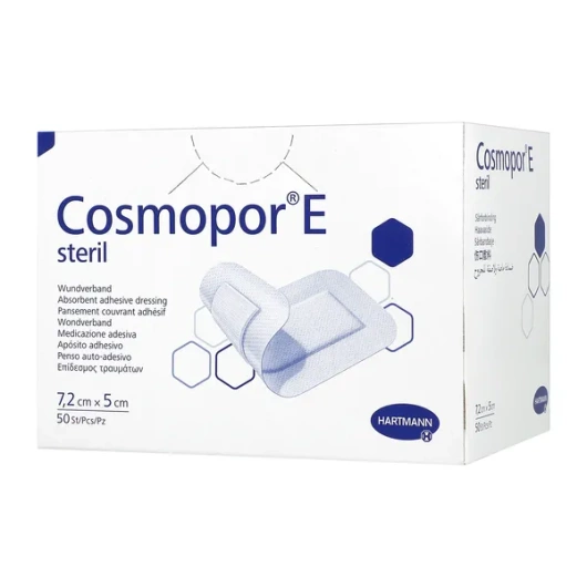 Cosmopor E steril opatrunek jałowy 7,2x5 cm 50 sztuk