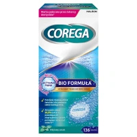 Corega Tabs Bio Formuła Tabletki do czyszczenia protez, 136 sztuk