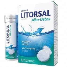 ZDROVIT LITORSAL ALKO-DETOX x 10 tabletek musujących