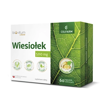 Wiesiołek BIOVITUM LIQUID Olej z wiesiołka x 60 kapsułek w roślinnej otoczce
