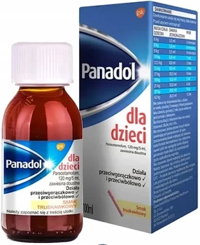 PANADOL DLA DZIECI 120mg/5ml zawiesina doustna 100ml