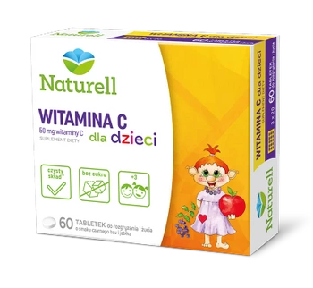 NATURELL Witamina C dla dzieci, 60 tabletek