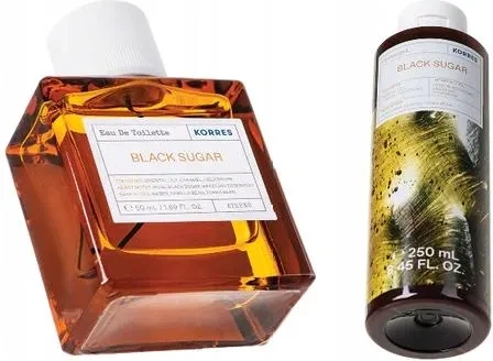Korres Spread Joy Black Sugar Zestaw Żel pod prysznic + Woda zapachowa