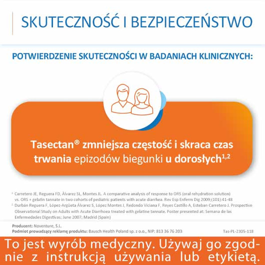 Tasectan 500 mg, 15 kapsułek