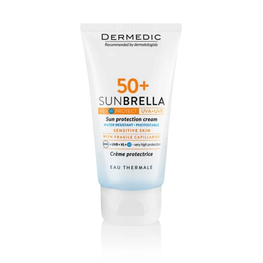 DERMEDIC SUNBRELLA Krem ochronny do skóry naczynkowej SPF50+, 50ml