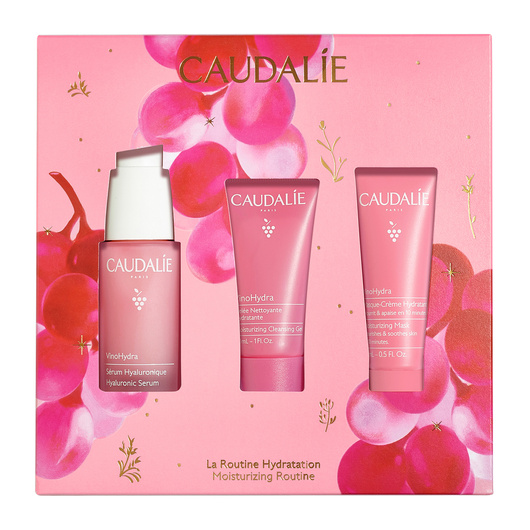 Caudalie VinoHydra Zestaw Nawilżający Serum 30 ml + Żel myjący + Maseczka