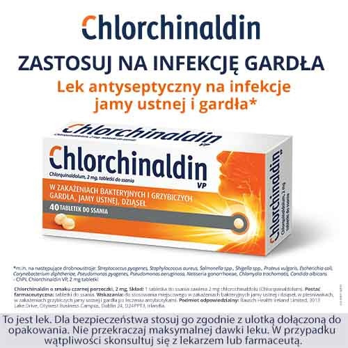 CHLORCHINALDIN VP 2 mg, 40 tabletek do ssania