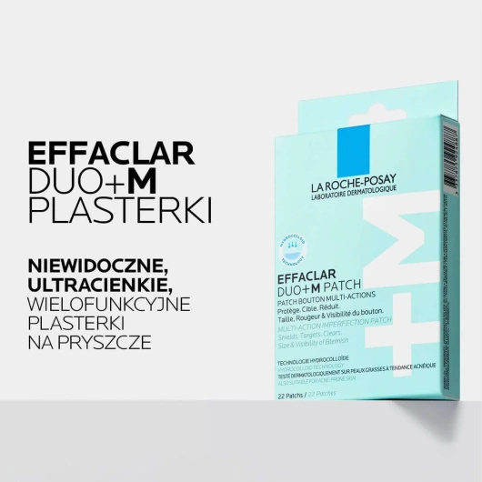 La Roche-Posay Effaclar DUO+M Plasterki na niedoskonałości z technologią hydrokoloidową, 22 sztuki