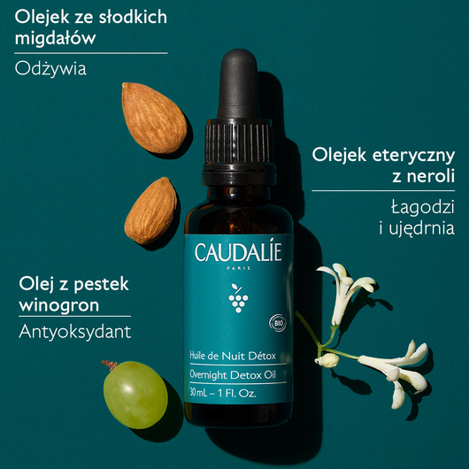 Caudalie Olejek nocny detox, 30 ml