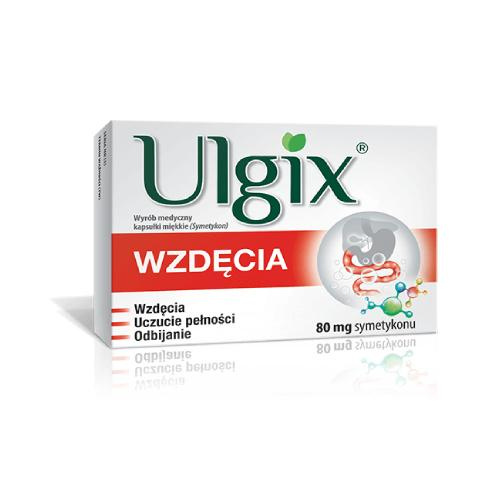 Ulgix Wzdęcia kapsułki miękkie 80 mg x 25 sztuk