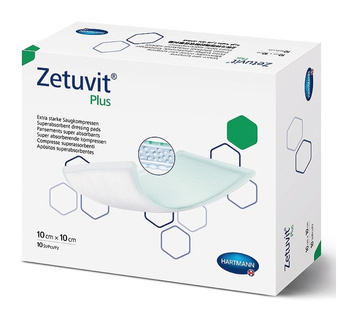 Zetuvit Plus Superabsorbujący opatrunek 10 x 10 cm, 1 sztuka