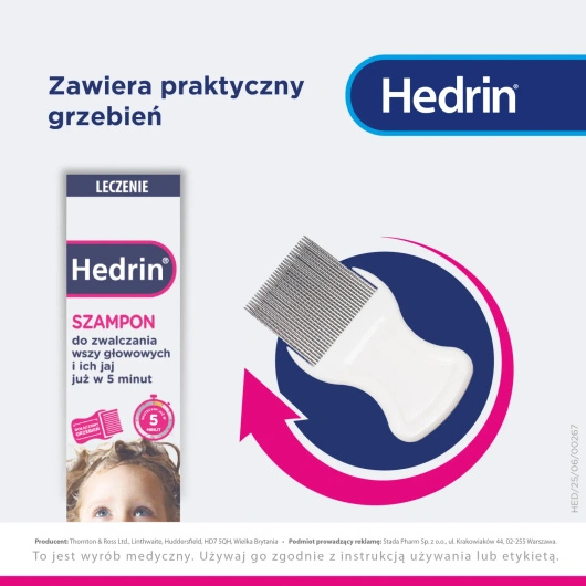 Hedrin Szampon na wszy, 100 ml