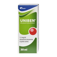 UNIBEN 1,5 mg/ml aerozol, 30 ml