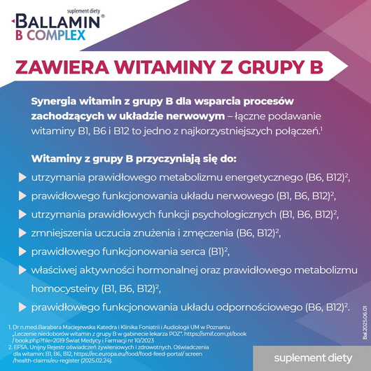 Ballamin B Complex Witamina B1, B6, B12, 15 ml