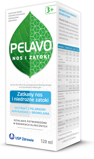 Pelavo Zatoki zatkany nos i niedrożne zatoki 120ml