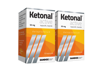 KETONAL ACTIVE 50 mg x 10 kapsułek twardych
