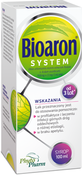 BIOARON SYSTEM (1920 mg + 51 mg)/5 ml syrop 100 ml DATA WAŻNOŚCI 28/02/2026