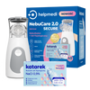 HelpMedi Nebucare 2.0 Secure Nebulizator + Katarek Secure+ Sól fizjologiczna