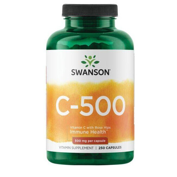 Swanson Witamina C 500 mg z Dziką Różą, 250 kapsułek