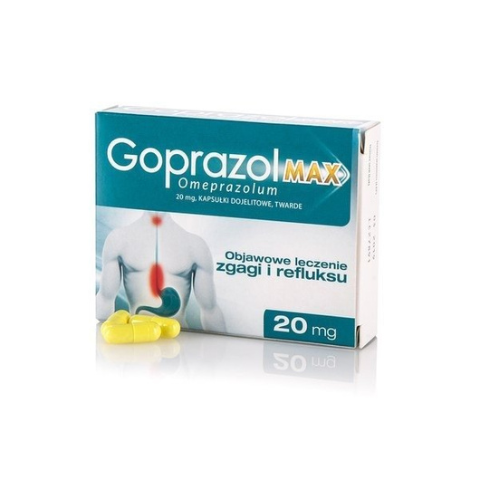 GOPRAZOL MAX 20 mg, 14 kapsułek dojelitowych