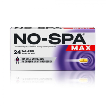 No-Spa MAX tabletki powlekane 80 mg, 24 sztuki
