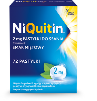 NIQUITIN 2mg x 72 pastylek do ssania