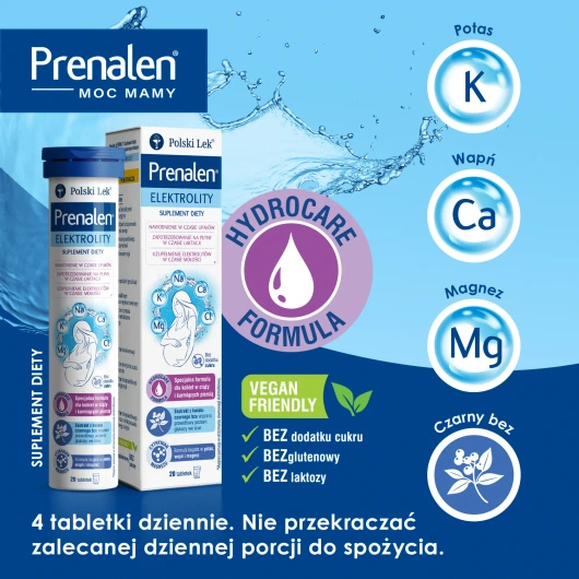 Prenalen Elektrolity, 20 tabletek musujących 