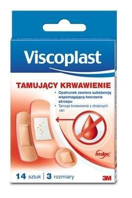 VISCOPLAST Tamujący krwawienie, zestaw plastrów 3 rozmiary x 14 sztuk