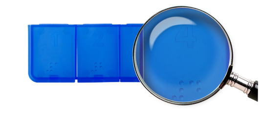 El-Comp Kasetka dzienna dla słabowidzących Big Box, 1 sztuka