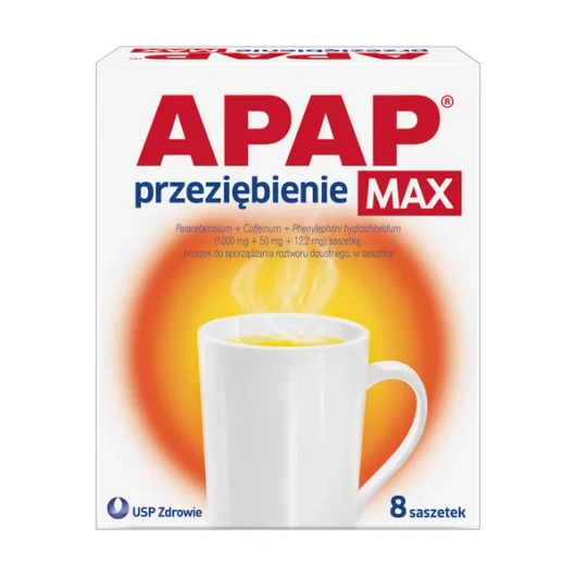 APAP Przeziębienie Max, 8 saszetek
